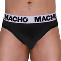 MACHO - MTG002 PERIZOMA NERO/NERO S – Infradito maschili