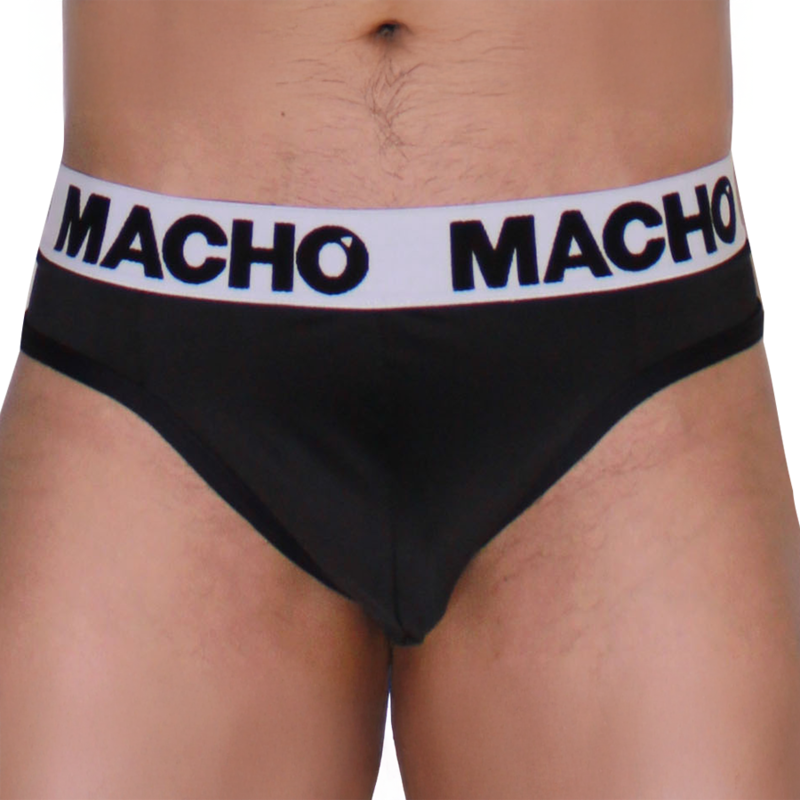 MACHO - MTG002 PERIZOMA NERO/NERO S – Infradito maschili