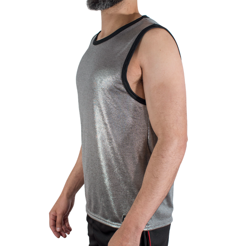 MACHO - T-SHIRT CON GLITTER FINI S/M – Magliette da uomo – foto 2