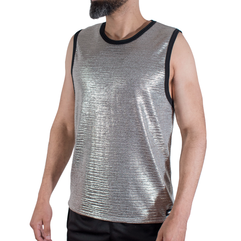MACHO - T-SHIRT CON GLITTER FINI L/XL – Magliette da uomo