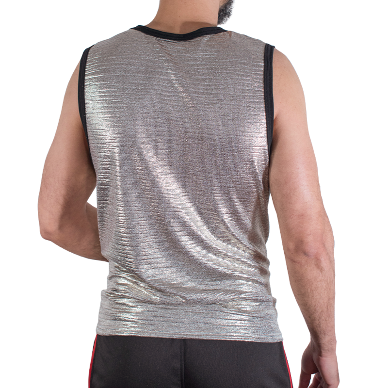 MACHO - T-SHIRT CON GLITTER FINI L/XL – Magliette da uomo – foto 3
