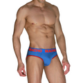 MACHO - MCH005 CLASSIC SLIP BLU + ROSSO L – Scivola