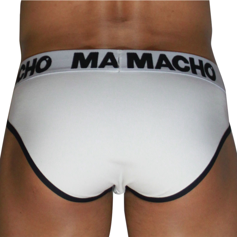 MACHO - MCH006 CLASSIC SLIP BIANCO + NERO M – Scivola – foto 3