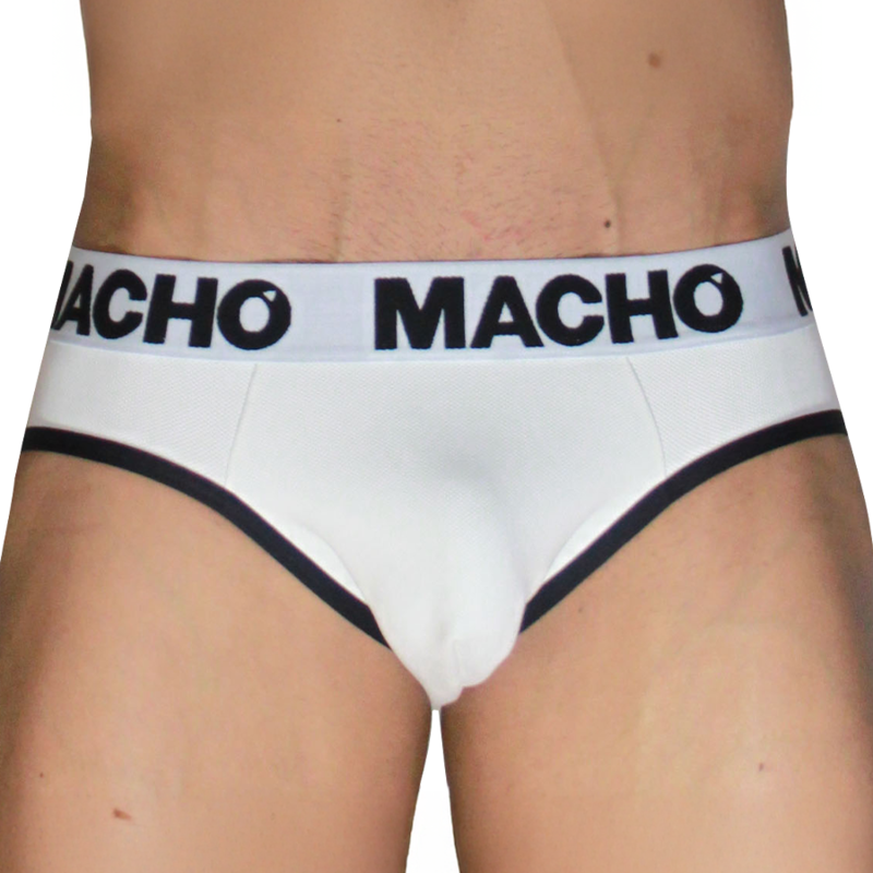 MACHO - MCH006 CLASSIC SLIP BIANCO + NERO L – Scivola – foto 2