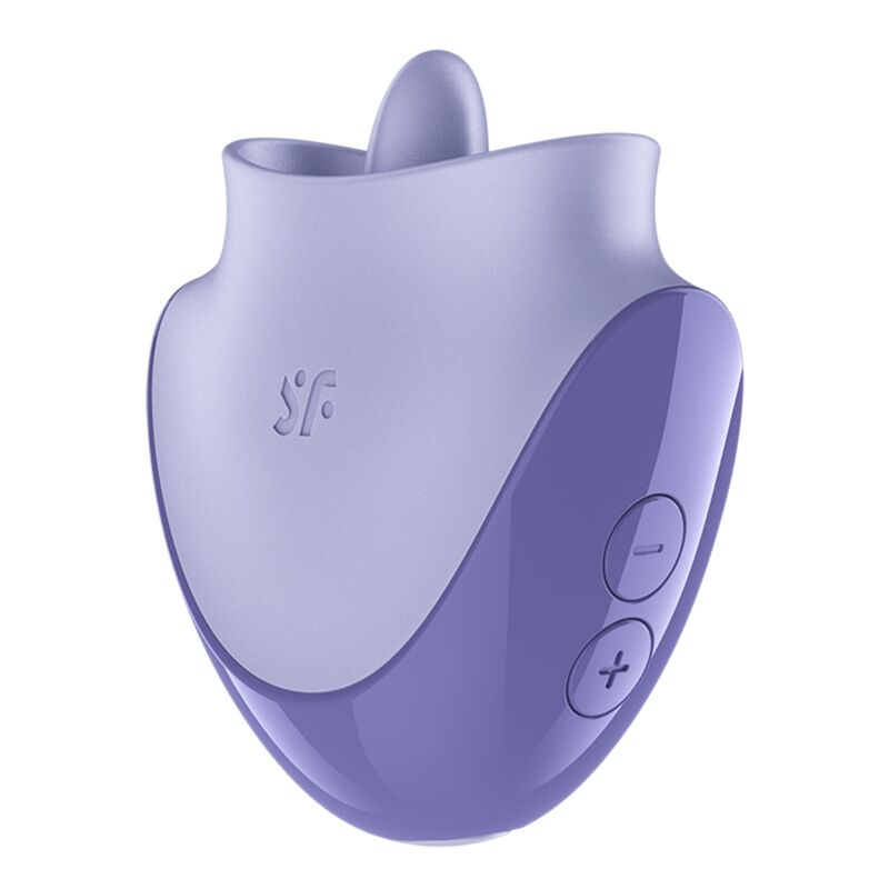 SATISFYER - TONGUE DANCER STIMOLATORE CLITORIDEO CON VIBRAZIONI E PULSAZIONI LILLA – Per il clitoride