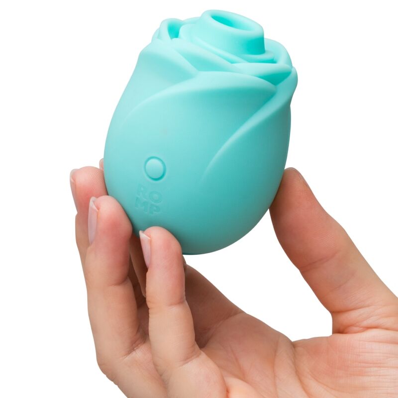 ROMP - ROSE STRUMENTO DI ASPIRAZIONE CLITORIDEA GLOW CHE SI ILLUMINA AL BUIO – Stimolatore d'aria con vibrazione – foto 3