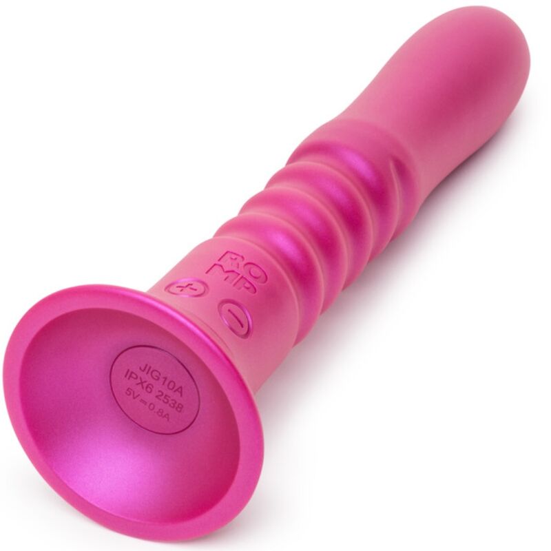 ROMP - JIGGLE VIBRATORE SU E GIÙ CON VENTOSA ROSA – Vibratori HI-TECH – foto 2