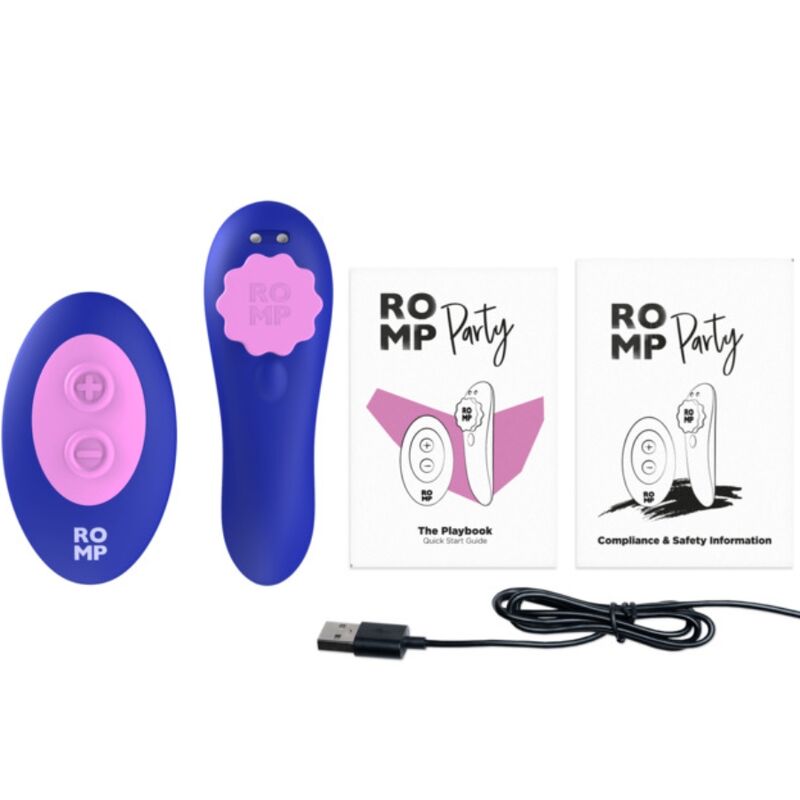 ROMP - Mutandine in silicone magnetiche vibranti per feste con telecomando – Per il clitoride – foto 10