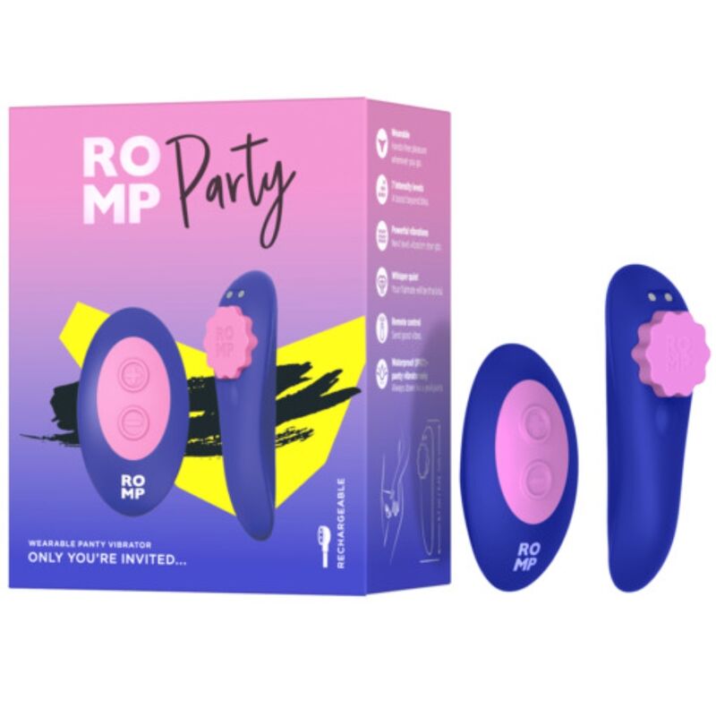 ROMP - Mutandine in silicone magnetiche vibranti per feste con telecomando – Per il clitoride – foto 8