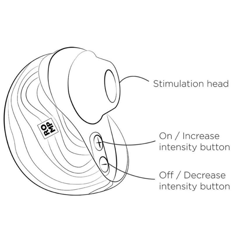 ROMP - SPIN CLITORAL SUCTION ANTITUDE WITH ROTATING OPENING AND CHIUSURE – Stimolatore d'aria con vibrazione – foto 13