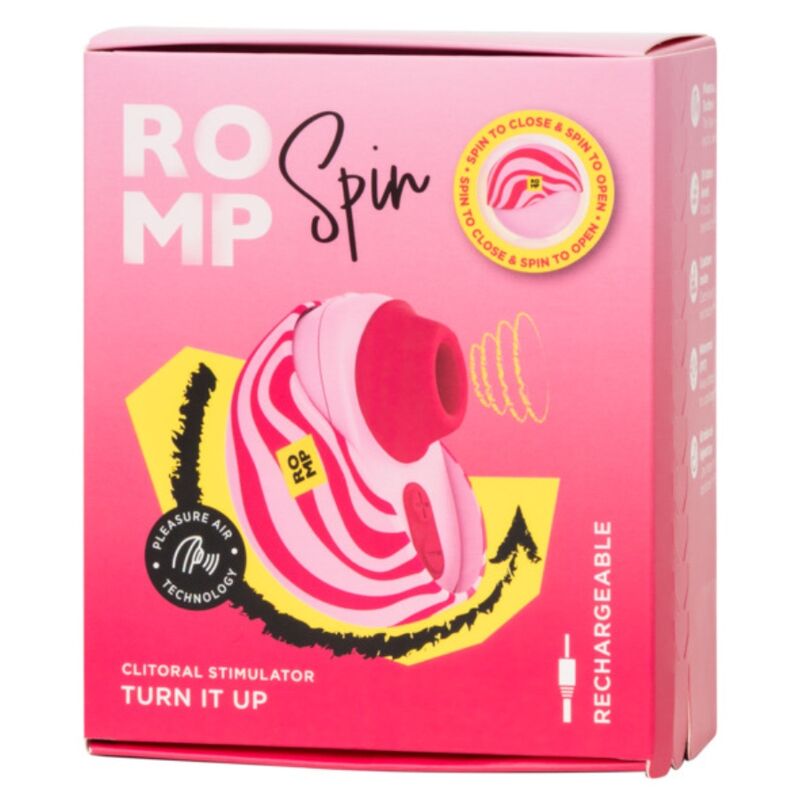 ROMP - SPIN CLITORAL SUCTION ANTITUDE WITH ROTATING OPENING AND CHIUSURE – Stimolatore d'aria con vibrazione – foto 9
