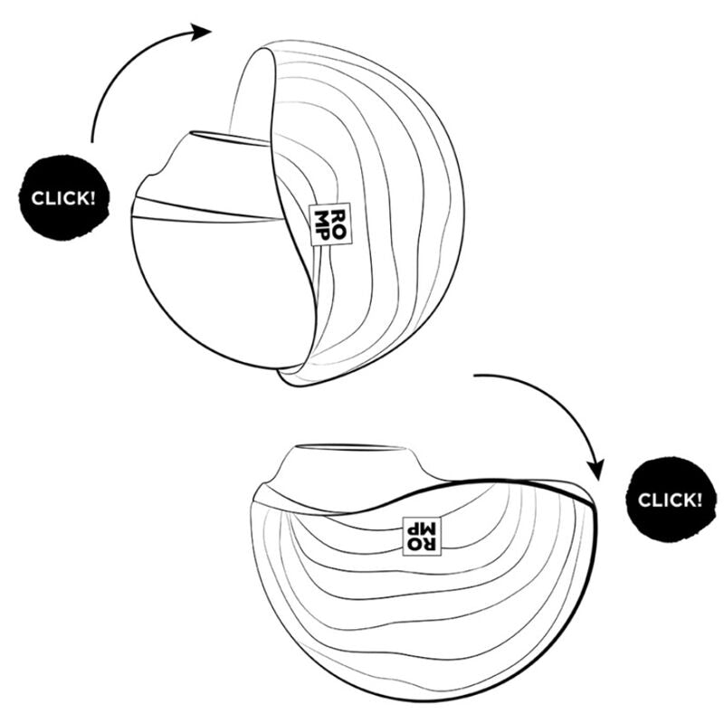 ROMP - SPIN CLITORAL SUCTION ANTITUDE WITH ROTATING OPENING AND CHIUSURE – Stimolatore d'aria con vibrazione – foto 18
