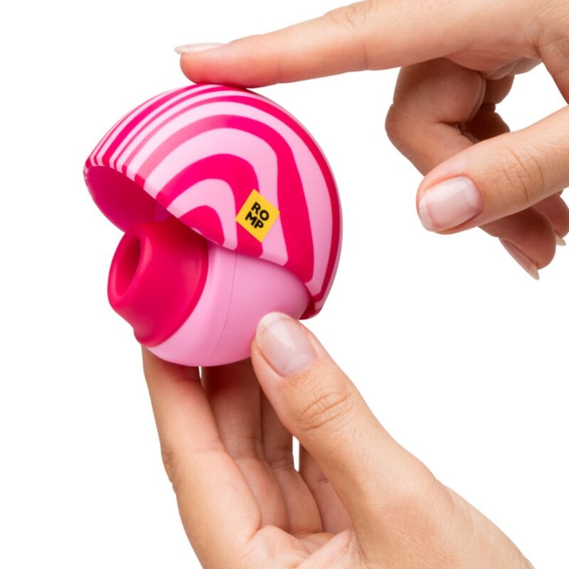ROMP - SPIN CLITORAL SUCTION ANTITUDE WITH ROTATING OPENING AND CHIUSURE – Stimolatore d'aria con vibrazione – foto 4