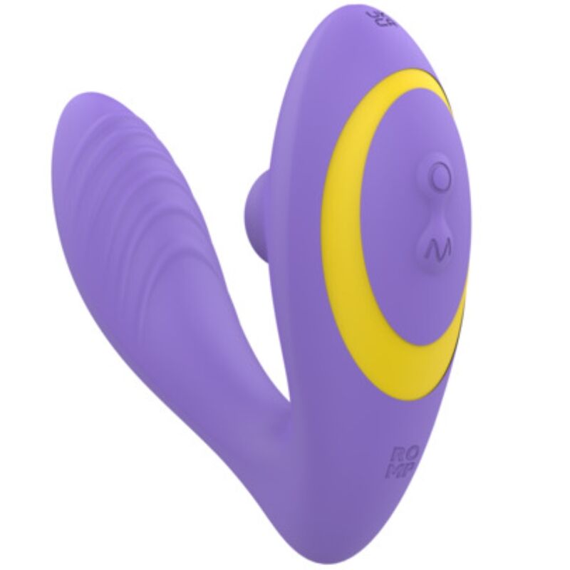 ROMP - REVERB STIMOLATORE DEL PUNTO G E DISPOSITIVO DI ASPIRAZIONE CLITORIDEA REVERB VIOLA – Stimolatore d'aria con vibrazione