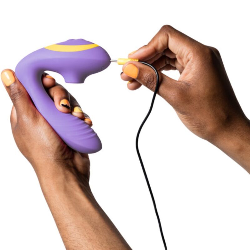 ROMP - REVERB STIMOLATORE DEL PUNTO G E DISPOSITIVO DI ASPIRAZIONE CLITORIDEA REVERB VIOLA – Stimolatore d'aria con vibrazione – foto 7