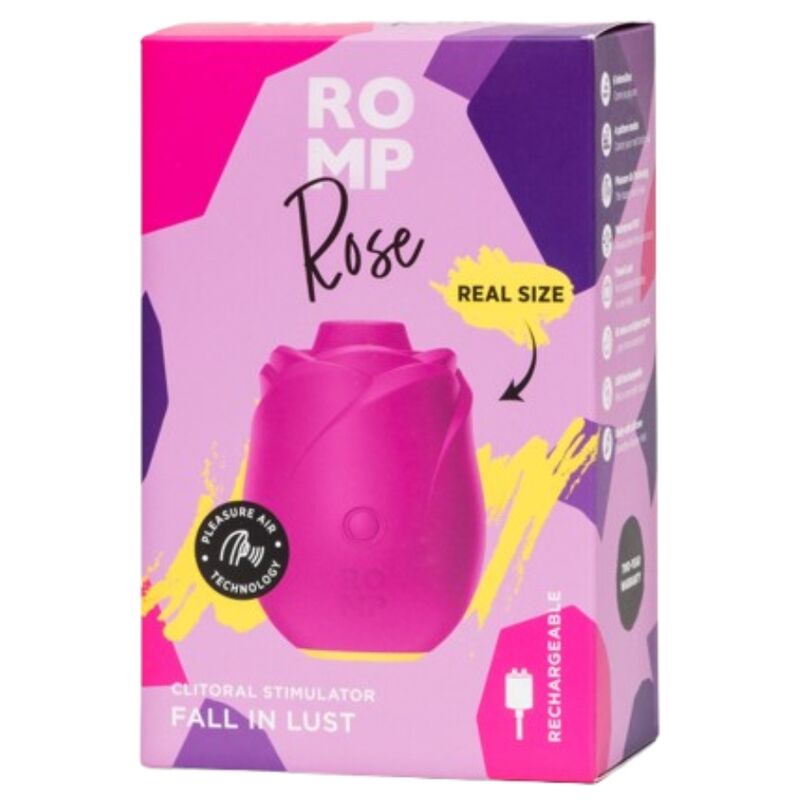 ROMP - ROSE STRUMENTO DI ASPIRAZIONE CLITORIDEA A FORMA DI ROSA – Stimolatore d'aria con vibrazione – foto 10