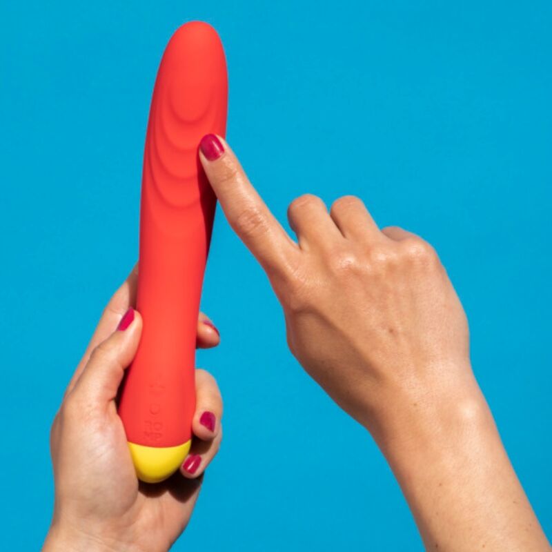 ROMP - HYPE VIBRATORE MULTIFUNZIONE PER IL PUNTO G ROSSO – Vibratori a punto G – foto 3