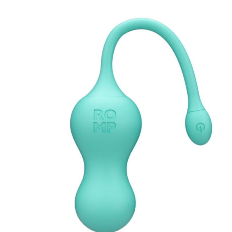ROMP - CELLO VIBRATORE MULTIFUNZIONE A UOVO TURCHESE CON TELECOMANDO – Telecomando – foto 4