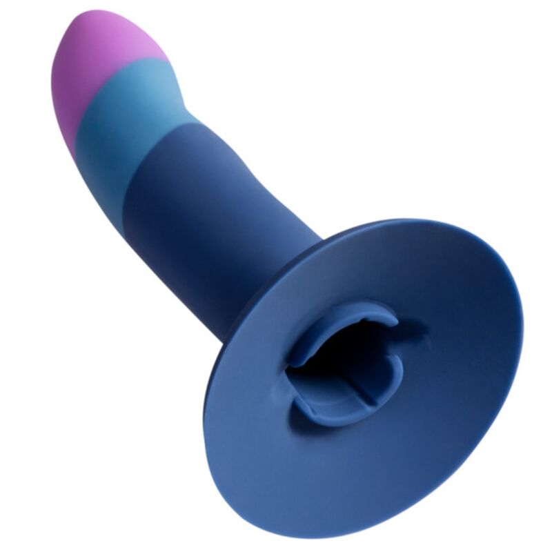 ROMP - DILDO IN SILICONE PICCOLO CON VENTOSA TRICOLORE 14 CM – Falli senza vibrazioni – foto 4