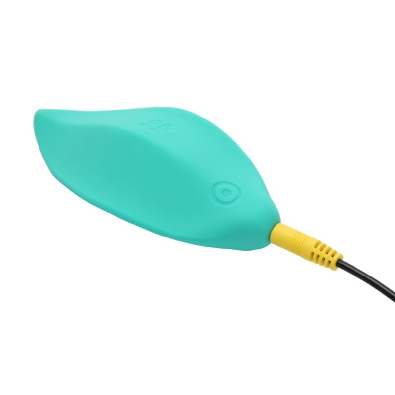 ROMP - VIBRATORE A ONDE STIMOLATORE CLITORIDEO FORMA ERGONOMICA VERDE ACQUA – Per il clitoride – foto 8