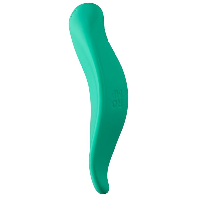 ROMP - VIBRATORE A ONDE STIMOLATORE CLITORIDEO FORMA ERGONOMICA VERDE ACQUA – Per il clitoride – foto 7