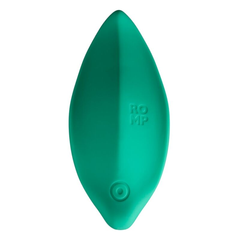 ROMP - VIBRATORE A ONDE STIMOLATORE CLITORIDEO FORMA ERGONOMICA VERDE ACQUA – Per il clitoride – foto 3