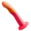 ROMP - DIZI DILDO IN SILICONE CON VENTOSA TRICOLORE 18 CM – Falli senza vibrazioni