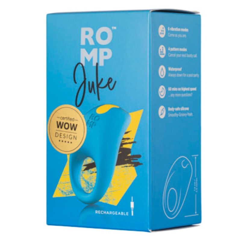 ROMP - JUKE ANELLO PER PENE IN SILICONE CON VIBRATORE PER LA STIMOLAZIONE CLITORIDEA – Cockring con vibrazione – foto 11
