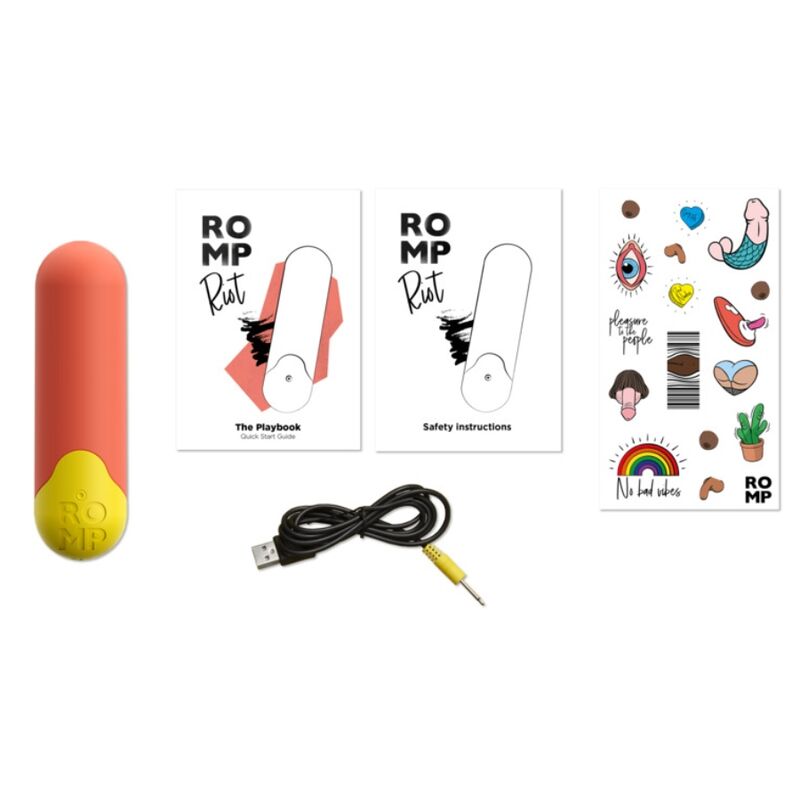 ROMP - RIOT PROIETTILE VIBRANTE MULTIFUNZIONE ARANCIONE + GIALLO – Proiettili vibranti – foto 11