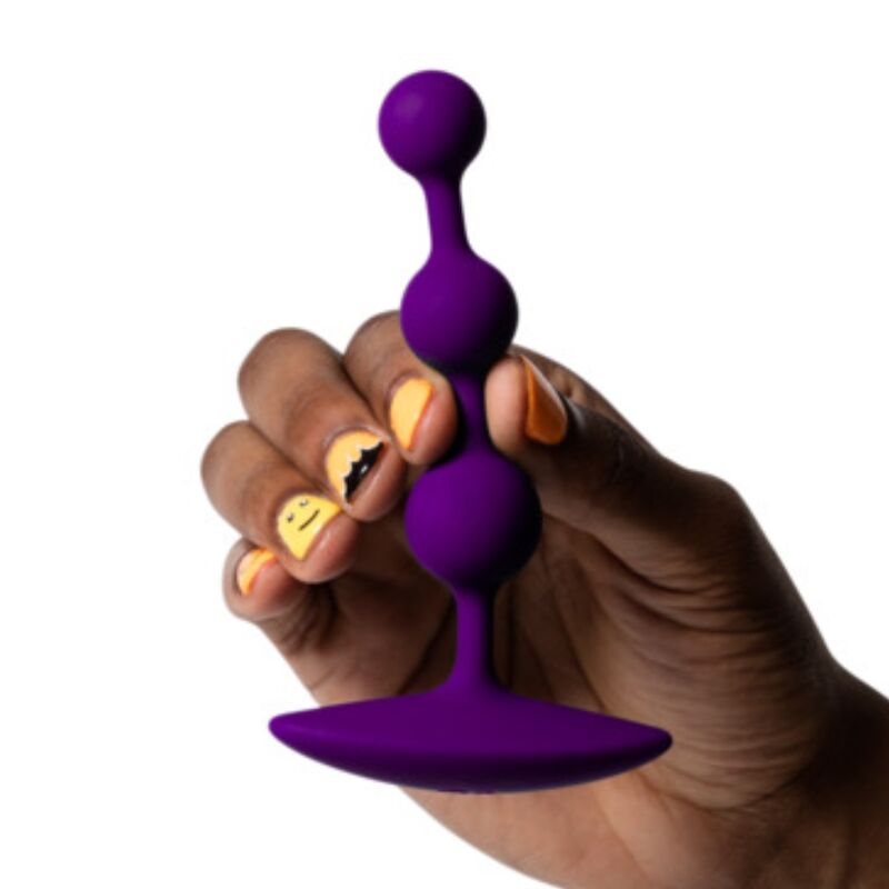 ROMP - AMP PERLE ANALALI IN SILICONE FLESSIBILE VIOLA 12,5 CM VIOLA – Perline anali – foto 3
