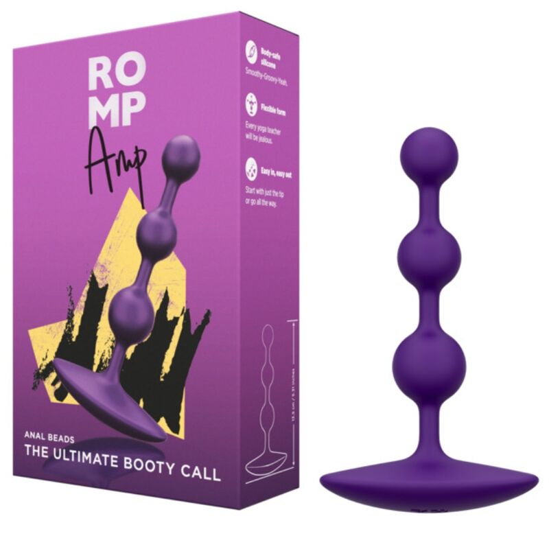 ROMP - AMP PERLE ANALALI IN SILICONE FLESSIBILE VIOLA 12,5 CM VIOLA – Perline anali – foto 7