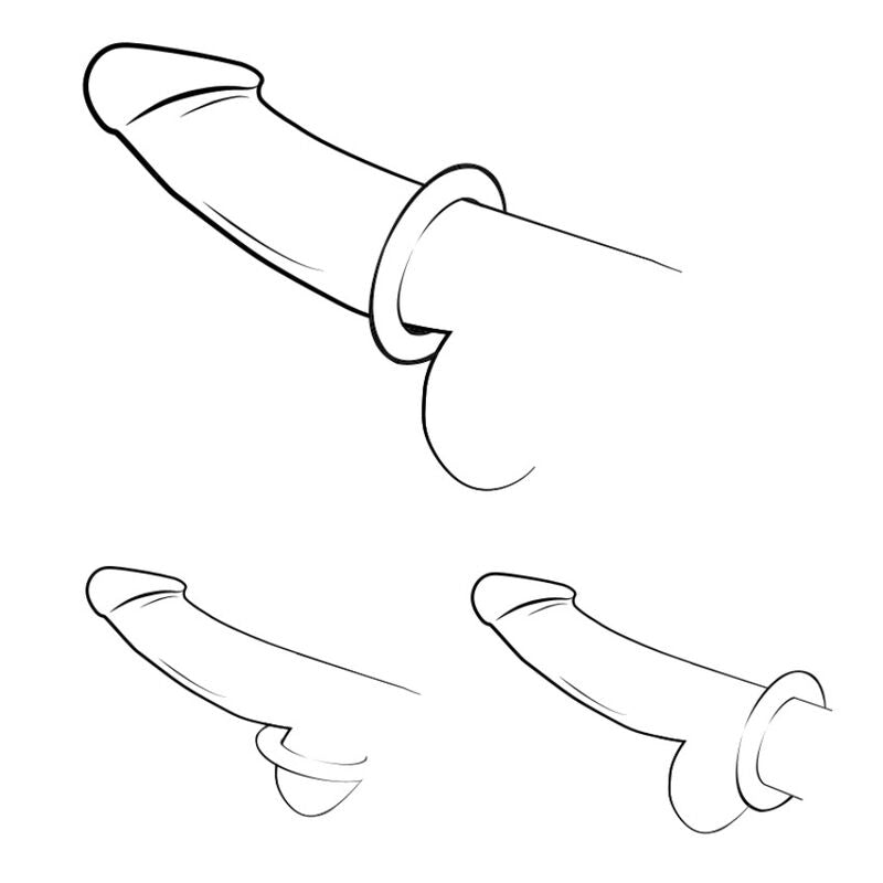 ROMP - REMIX TRIO SET DI 3 ANELLI PER PENE IN SILICONE VIOLA – Cockring senza vibrazione – foto 9