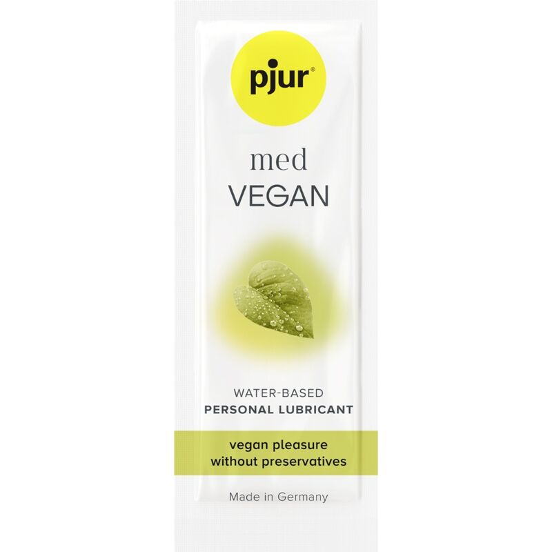 PJUR - MED VEGAN GLIDE LUBRIFICANTE A BASE ACQUA 2 ML – Dose singola