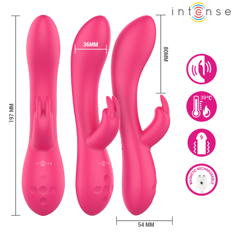 INTENSE - STIMOLATORE TAMMY RABBIT CON CALORE – Vibratori di coniglio – foto 6