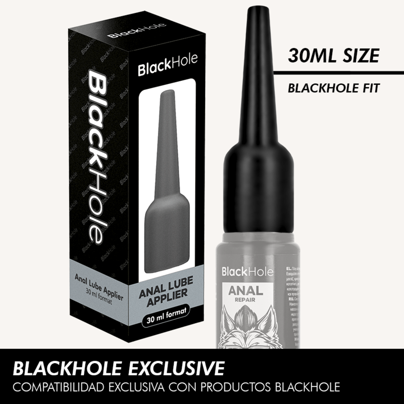BLACK HOLE - APPLICATORE LUBRIFICANTE ANALE TAGLIA S 30 ML – Base in silicone