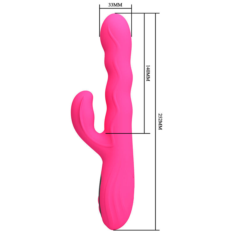 PRETTY LOVE - VIBRATORE A CONIGLIO MULTIFUNZIONE INVERNALE CON DISPLAY LED ROSA – Vibratori di coniglio – foto 7