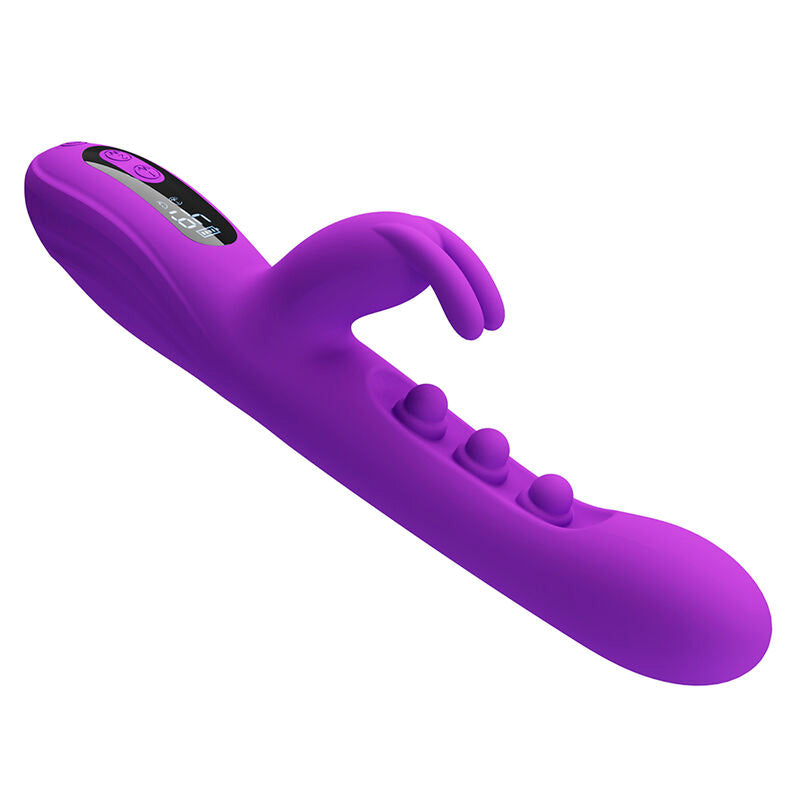 PRETTY LOVE - VIBRATORE A CONIGLIO SABIEN CON STIMOLAZIONE A PERCUSSIONE E LED VIOLA – Vibratori di coniglio – foto 4