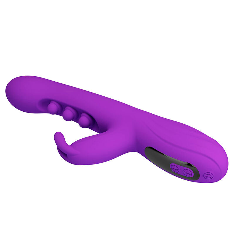 PRETTY LOVE - VIBRATORE A CONIGLIO SABIEN CON STIMOLAZIONE A PERCUSSIONE E LED VIOLA – Vibratori di coniglio – foto 5