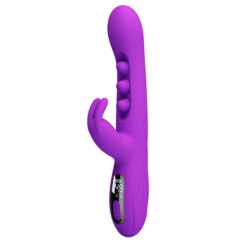 PRETTY LOVE - VIBRATORE A CONIGLIO SABIEN CON STIMOLAZIONE A PERCUSSIONE E LED VIOLA – Vibratori di coniglio