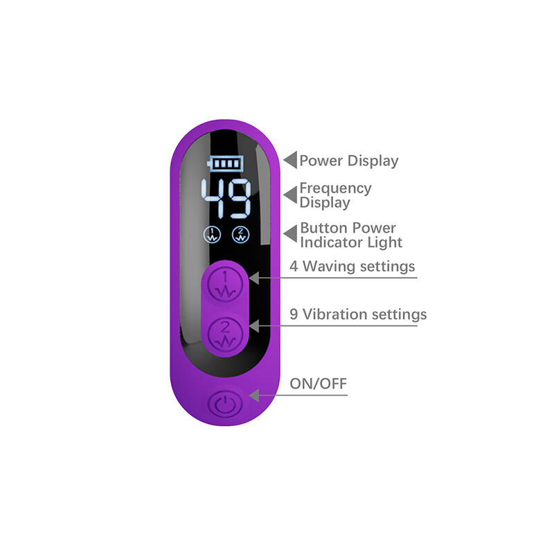 PRETTY LOVE - VIBRATORE A CONIGLIO SABIEN CON STIMOLAZIONE A PERCUSSIONE E LED VIOLA – Vibratori di coniglio – foto 9