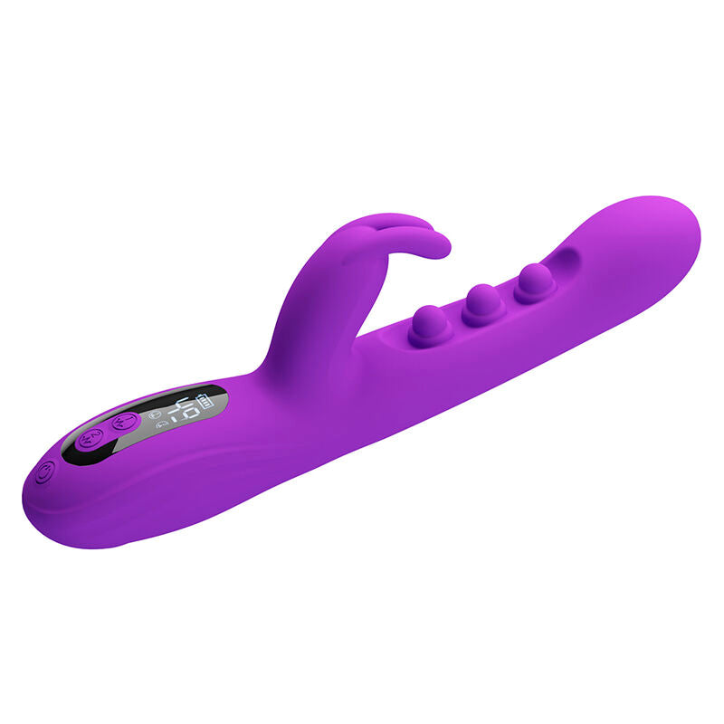 PRETTY LOVE - VIBRATORE A CONIGLIO SABIEN CON STIMOLAZIONE A PERCUSSIONE E LED VIOLA – Vibratori di coniglio – foto 3