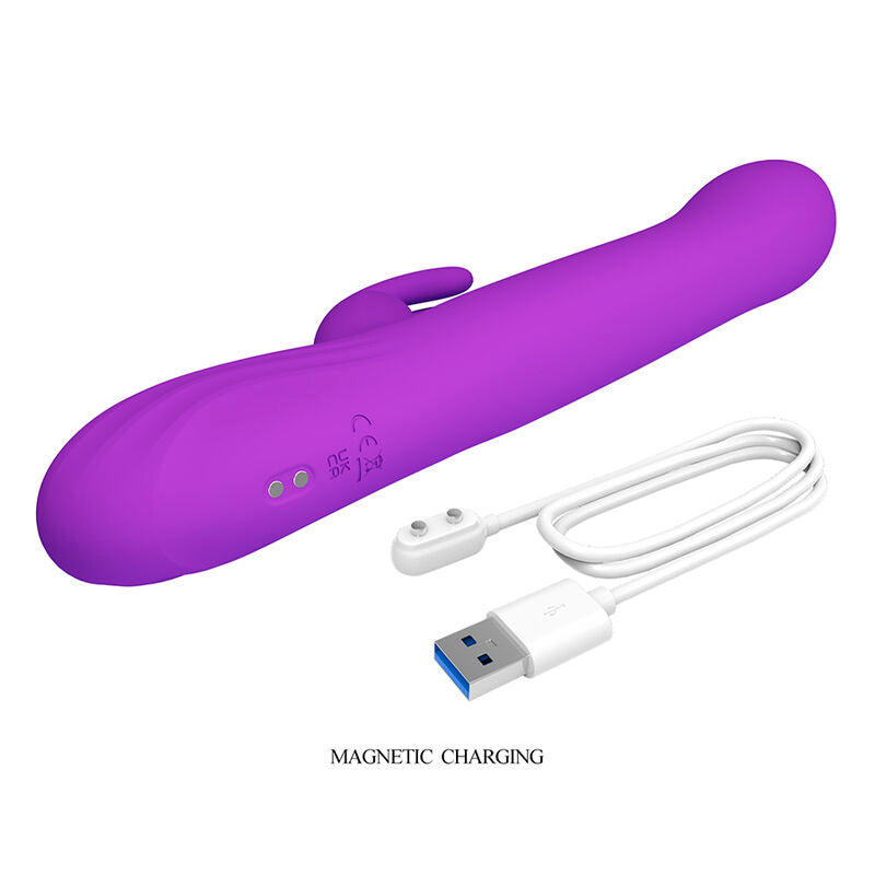 PRETTY LOVE - VIBRATORE A CONIGLIO SABIEN CON STIMOLAZIONE A PERCUSSIONE E LED VIOLA – Vibratori di coniglio – foto 10