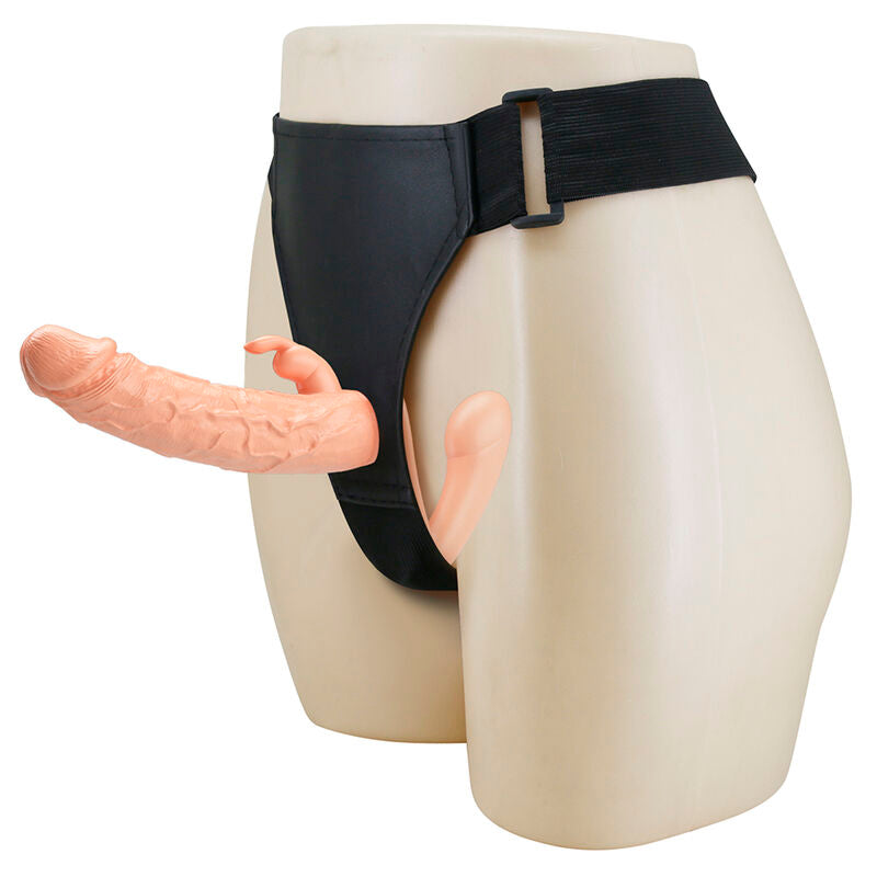 BAILE - CHARLOTTE HOLLOW DOPPIA PENETRAZIONE STRAP-ON FLESH – Doppie imbracature
