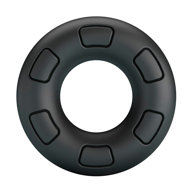 CRAZY BULL - ANELLO PER PENE IN SILICONE SUPER MORBIDO BERTRAM NERO – Cockring senza vibrazione