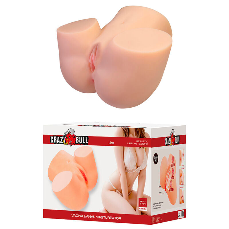 CRAZY BULL - LIORA XXL MASTURBATORE VIBRANTE DOPPIO VAGINALE E ANALE – Vagine con vibrazione – foto 2