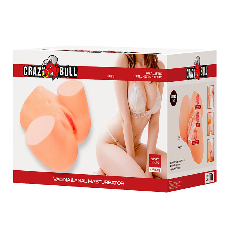 CRAZY BULL - LIORA XXL MASTURBATORE VIBRANTE DOPPIO VAGINALE E ANALE – Vagine con vibrazione – foto 8