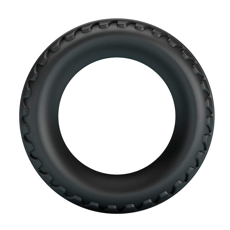 CRAZY BULL - ANELLO PER PENE IN SILICONE TESTURIZZATO MERRITT NERO – Cockring senza vibrazione – foto 3