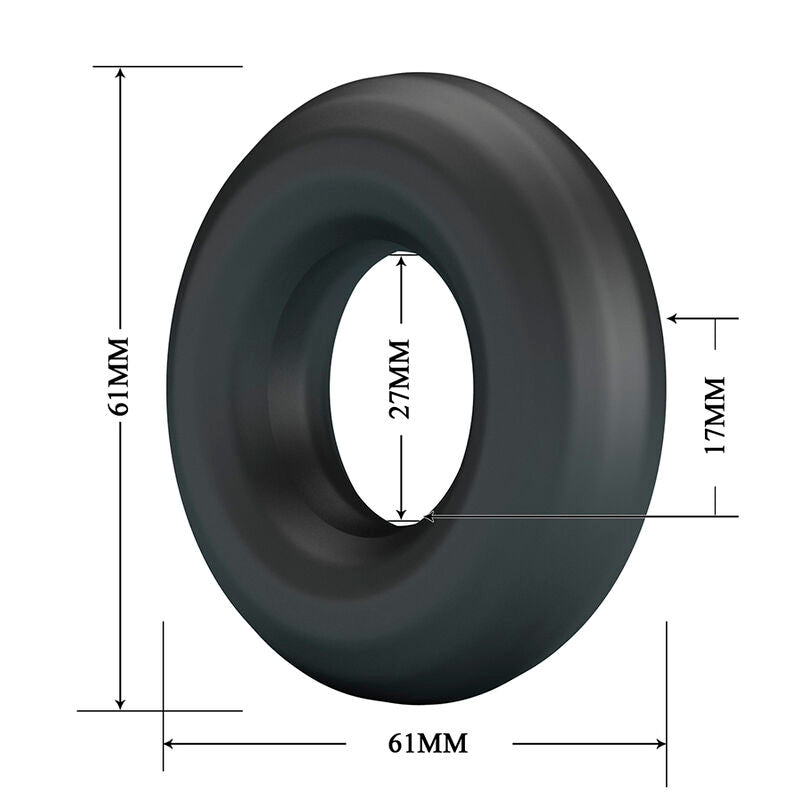 CRAZY BULL - ANELLO PER PENE IN SILICONE SUPER MORBIDO URBAN NERO – Cockring senza vibrazione – foto 6