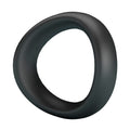 CRAZY BULL - VALEN ANELLO PER PENE ERGONOMICO IN SILICONE NERO – Cockring senza vibrazione