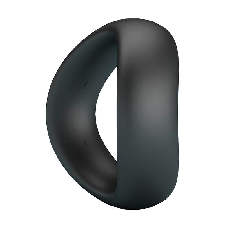 CRAZY BULL - VALEN ANELLO PER PENE ERGONOMICO IN SILICONE NERO – Cockring senza vibrazione – foto 4
